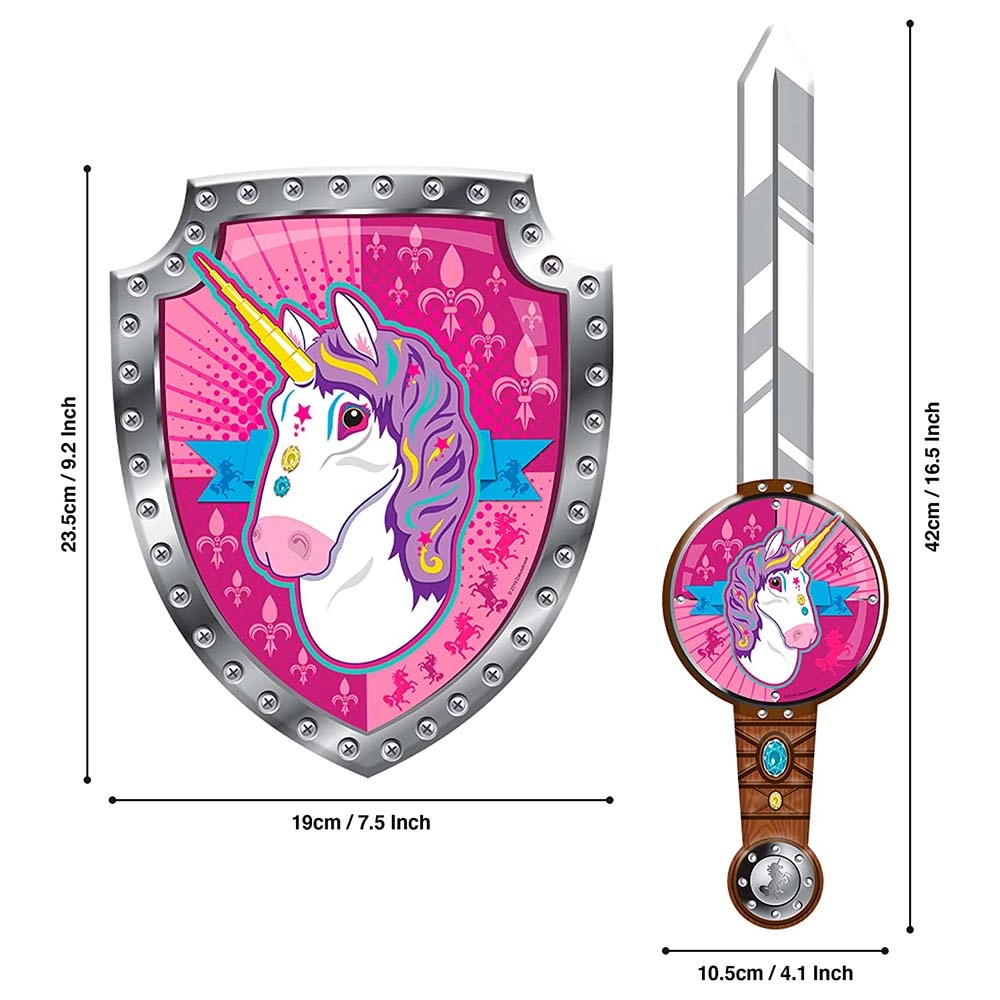 Unicorn Animal Armouriez - 42 cm Foam sword and shield