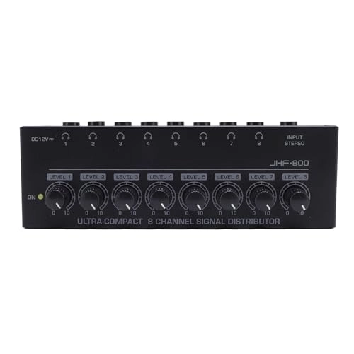 Headphone Amplifier - 8 Output 1 Input Low Noise