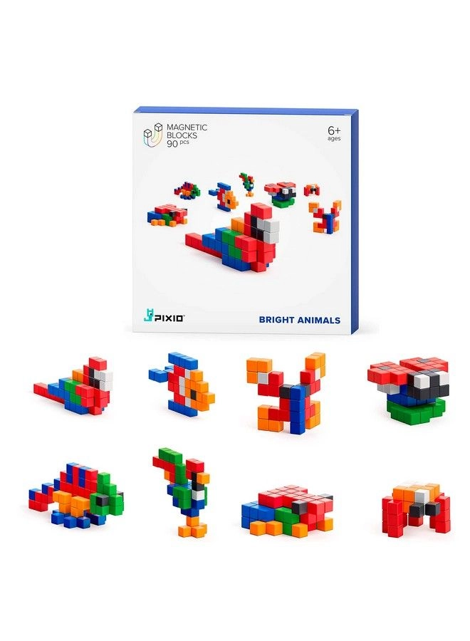 Magnetic Building Blocks - Animals 90 pcs