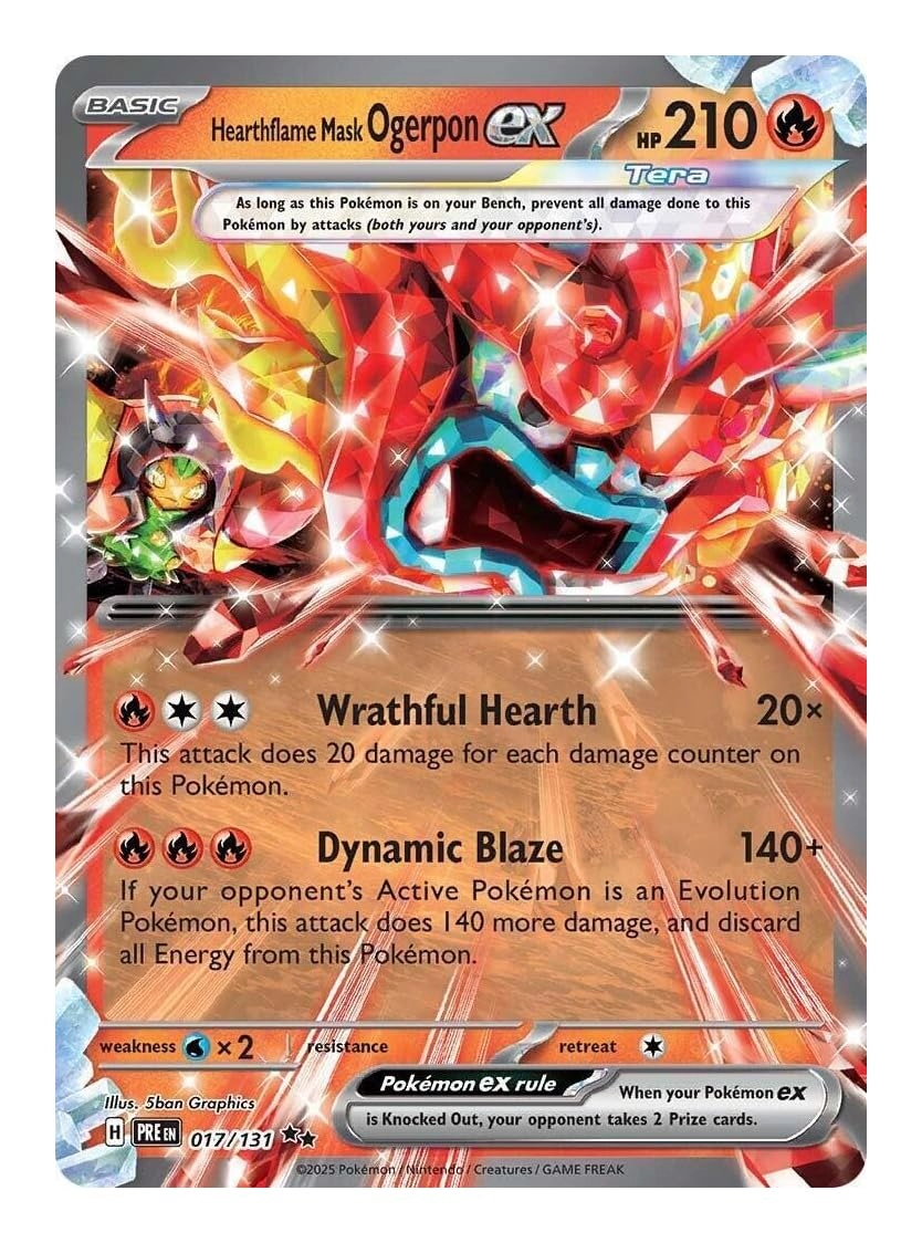 Pokémon Hearthflame Mask Ogerpon ex 017/131