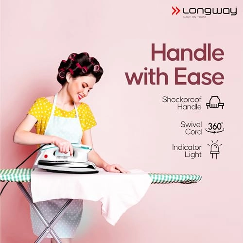 Plancha - 1000W 6 Multi-Heat Setting Non-Stick Golden Soleplate