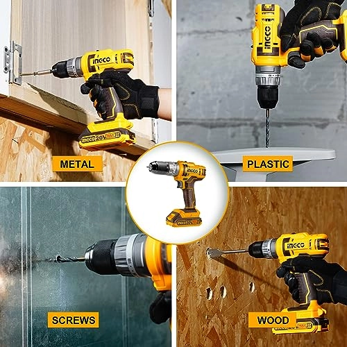 20V Cordless Impact Drill - 2x2.0Ah