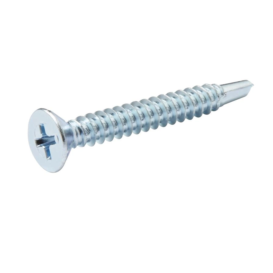 Zinc-Plated Carbon Steel Self Drilling Screw Pack 4.8mm 38mm