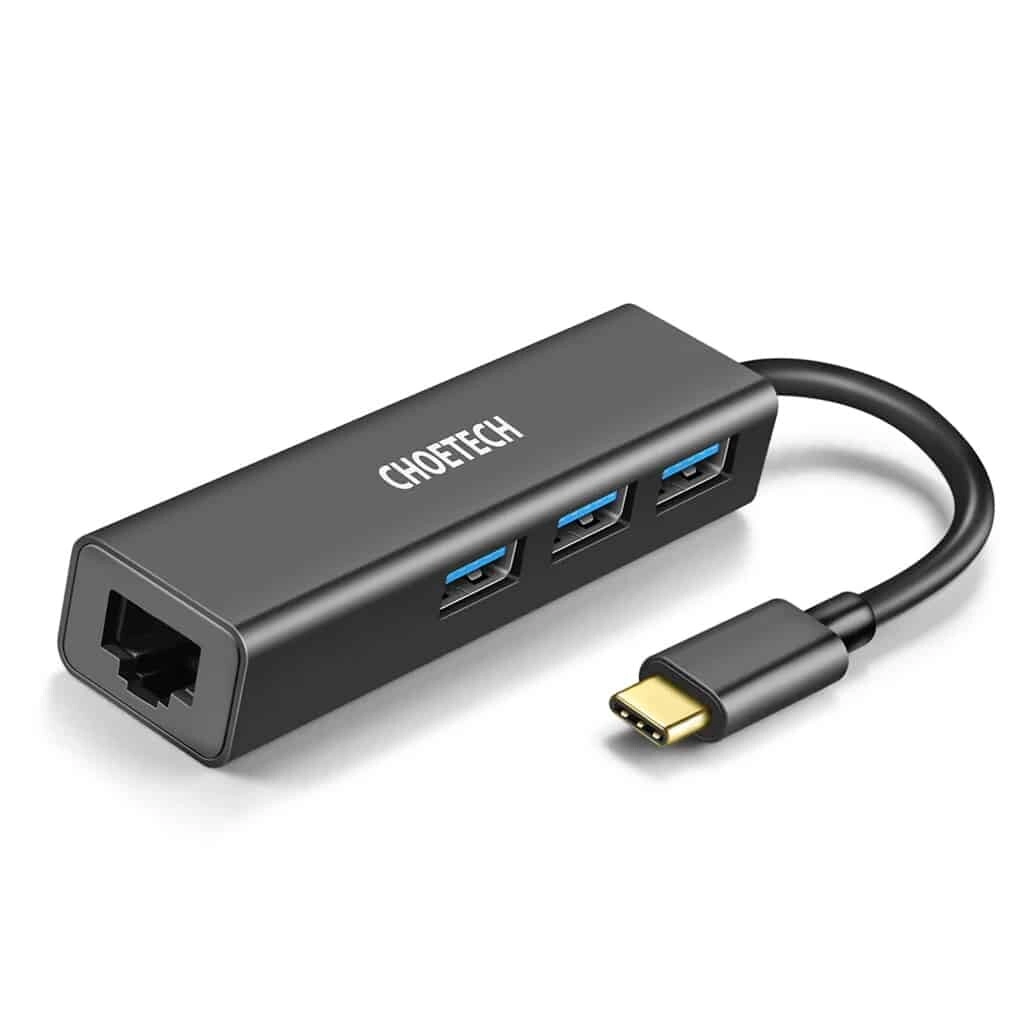 Choetech HUB-U02 - 3 USB 3.0 Gigabit Ethernet