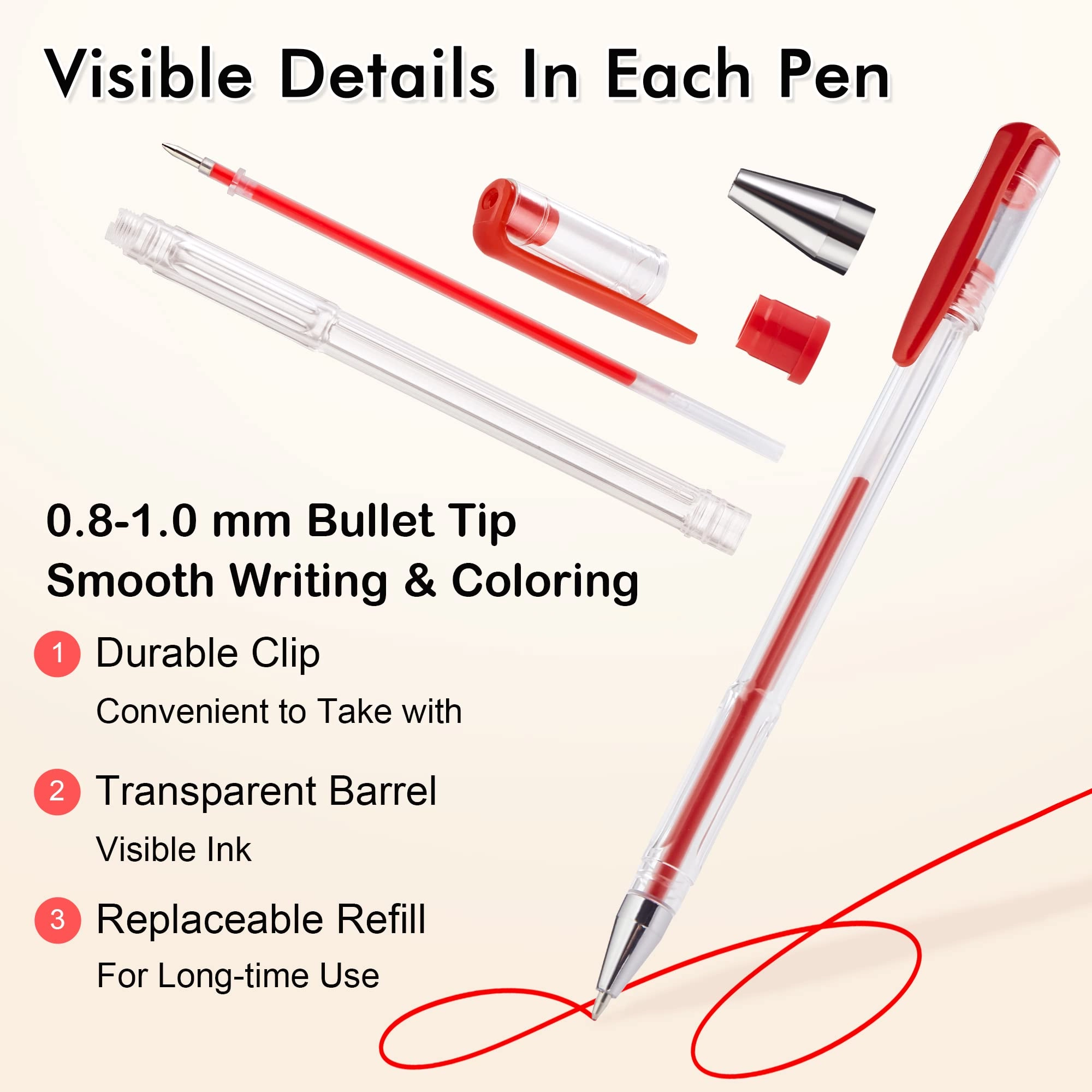 Gel Pen Set - 120.0 count 1_0_1_9mm