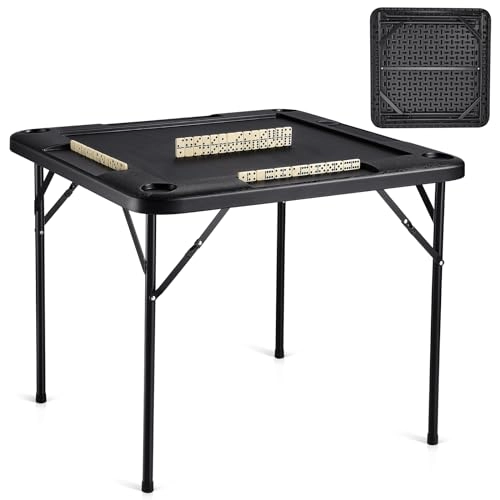 Vevor Folding Card Table - 4 Player 4 Cup Holders Chip Trays