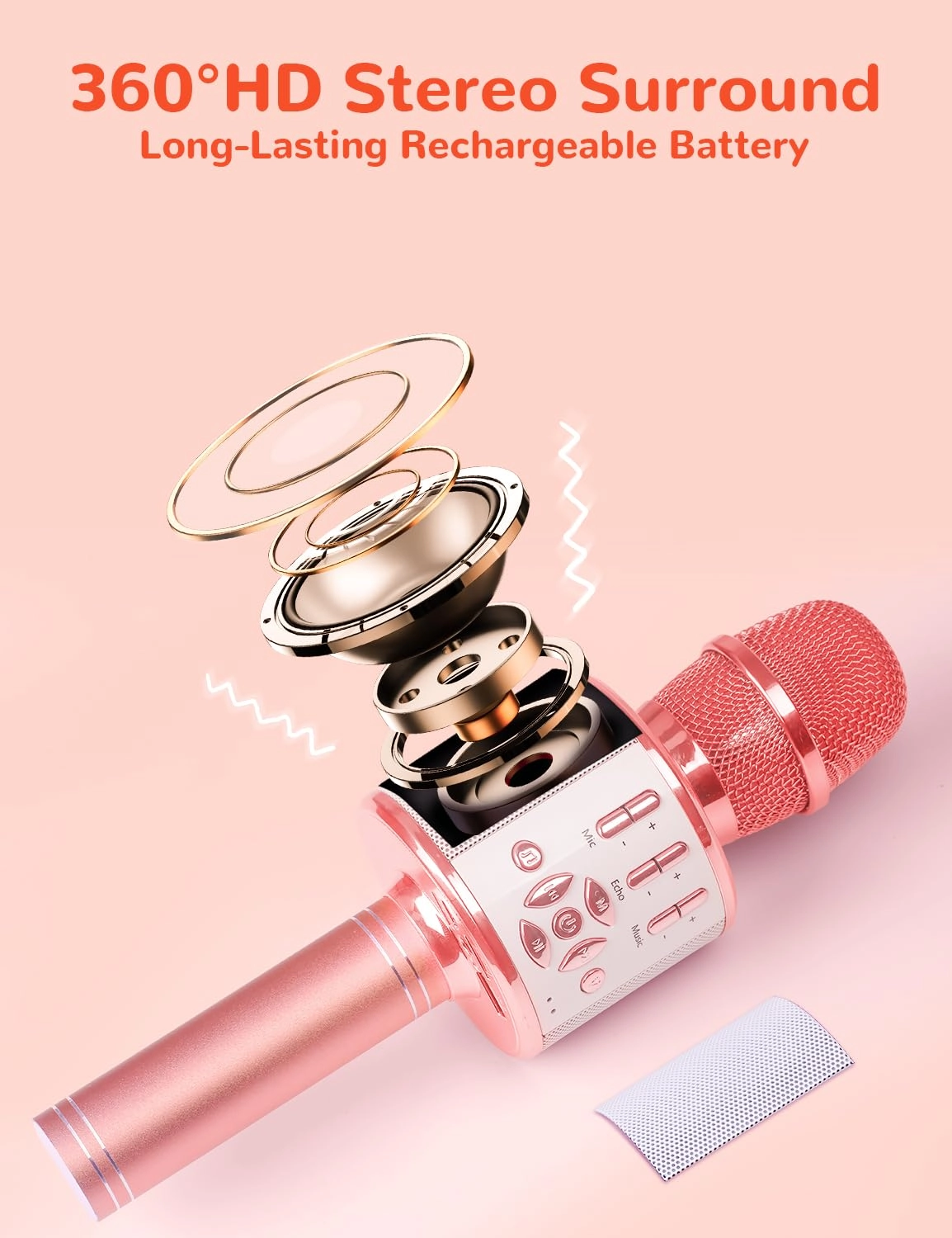 Karaoke Microphone - Handheld Bluetooth