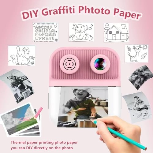 Kids Digital Camera With Instant Print - 48MP 1080P