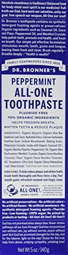 Peppermint Toothpaste 5 Ounce (Pack of 2)