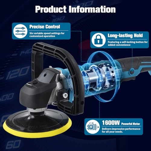 Car Polisher - 1600W 125/178mm