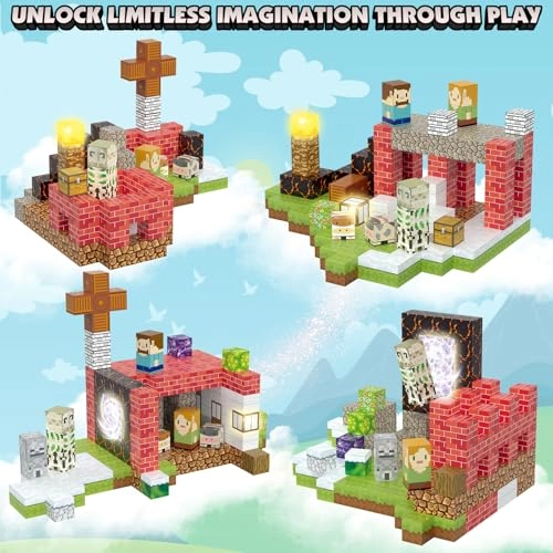 Magnetic Building Blocks - 200 pcs