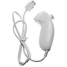 SIBIONO Nunchuck Controller - White Nintendo Wii/Wii U