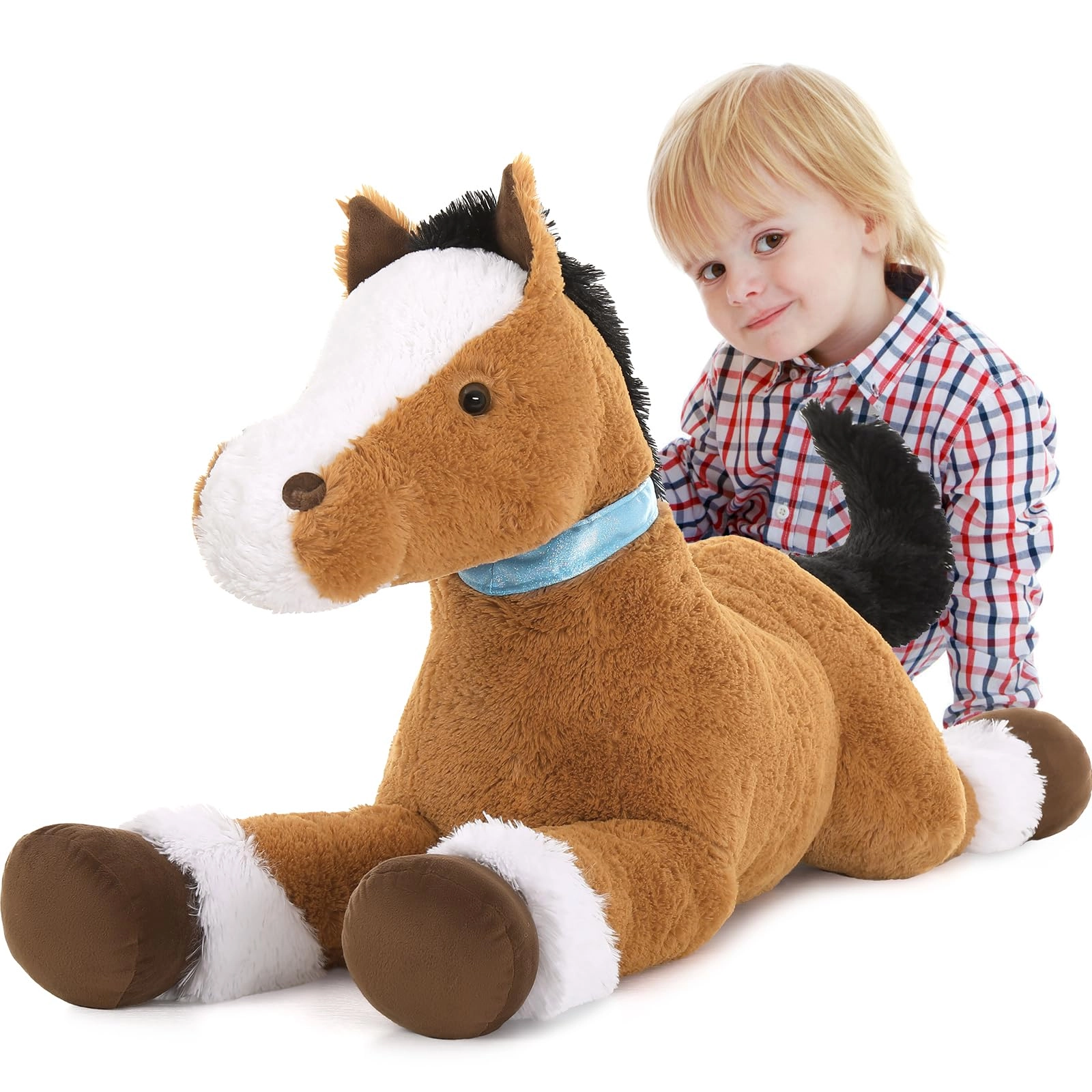 Suzhou Jinjieen Trading Co.Ltd Horse - 35 inch Blue