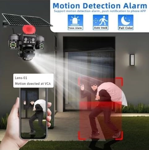 12K Solar Powered Surveillance Camera