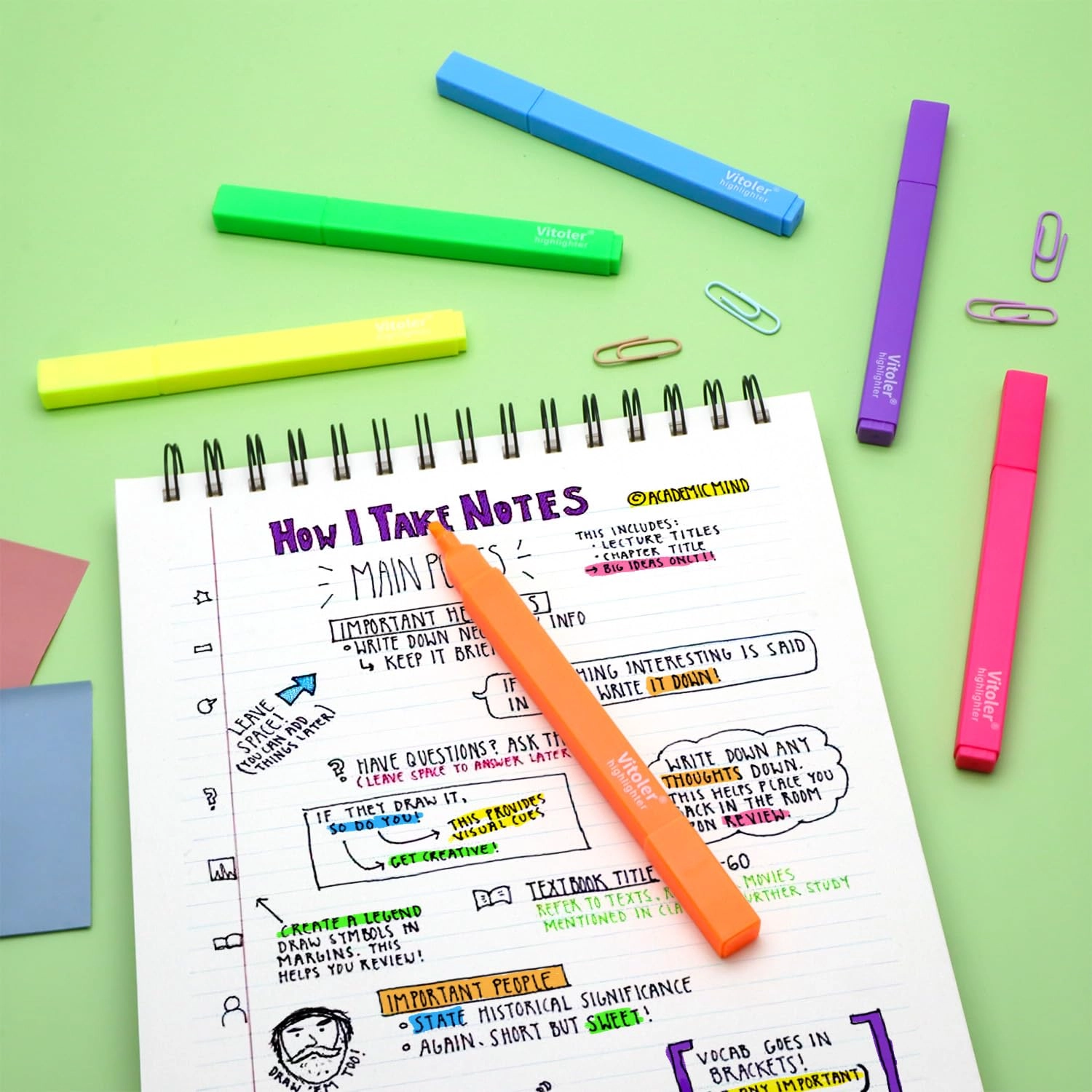 Highlighters - Vivid Colors Chisel