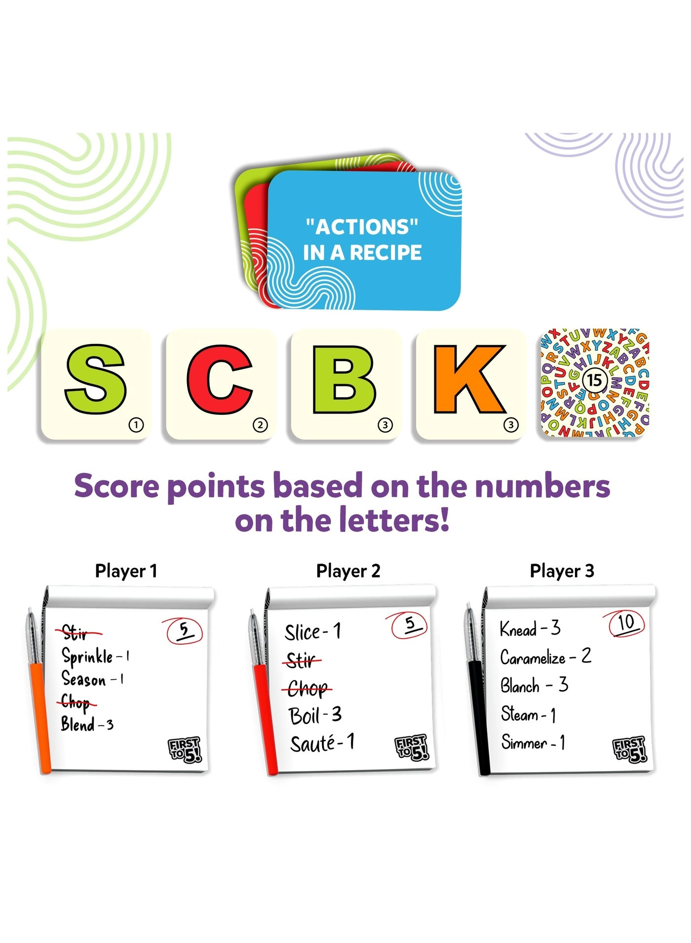 First to 5! - Card Game