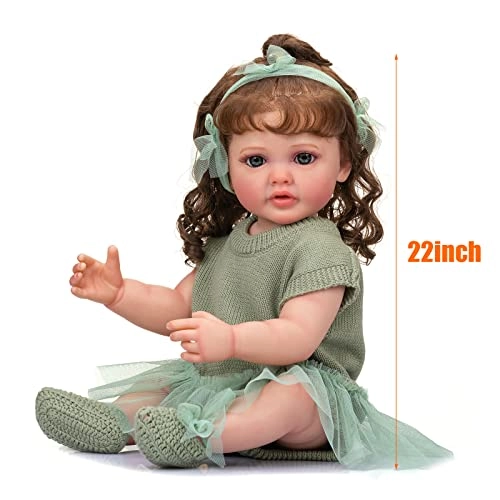 Reborn Baby Doll - 22 Inch Silicone Vinyl Baby Girl