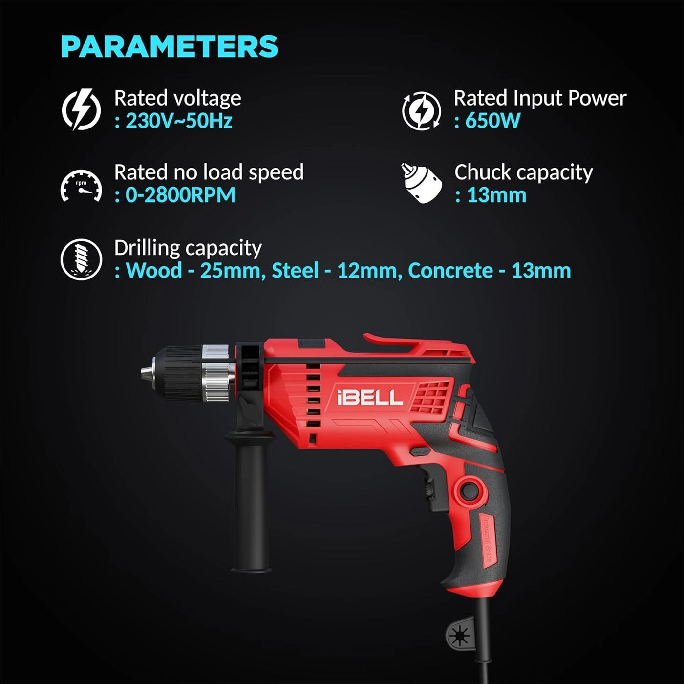 TD13-100 - 650W 13mm