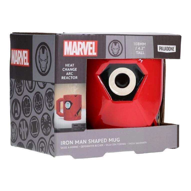 Iron Man Shaped Mug - Heat change arc reactor Officially licensed Marvel 500 ml