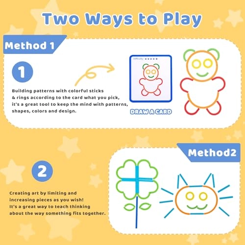 Construction Sticks & Rings Shape Puzzle, - 3 years and up 1 piece(s)