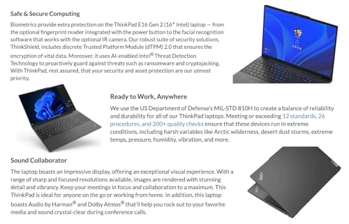 ThinkPad E16 21MAS12200 - 16'' Core i7-1355U 16GB DDR4 512GB SSD