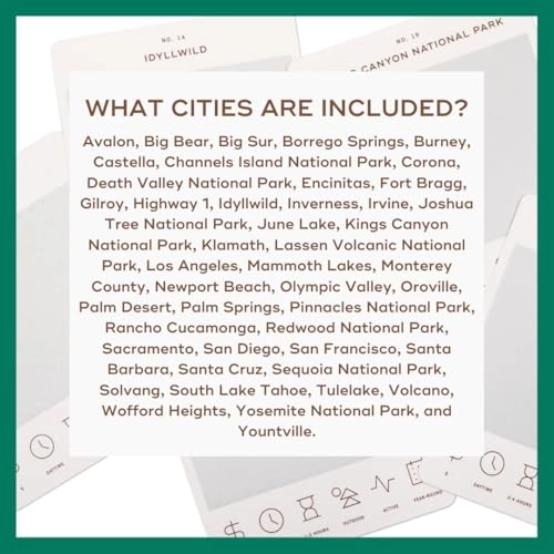 California Adventure Bucket List - 50 Scratch-Off Cards Multicolor