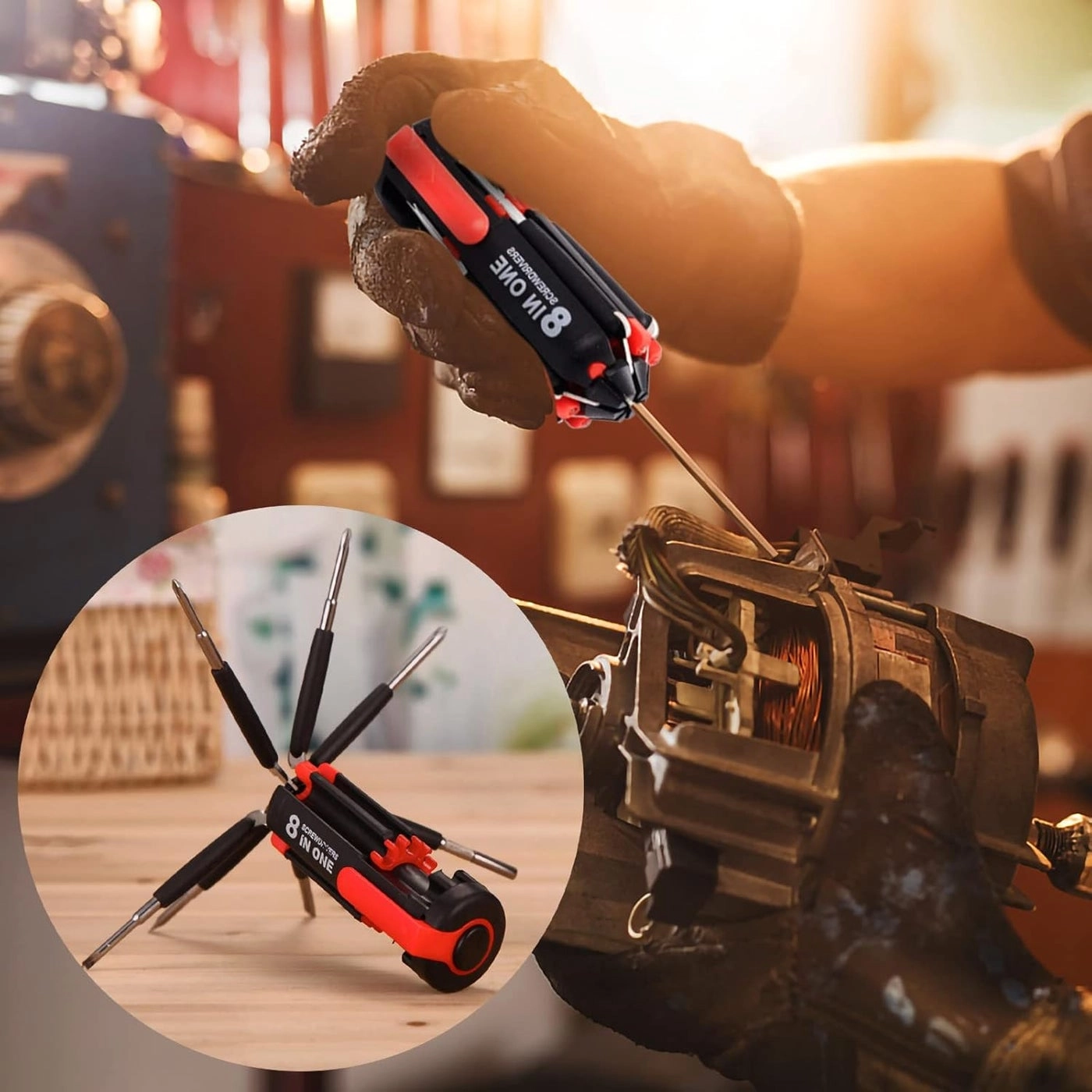 8 in 1 Portable Screwdriver - 8