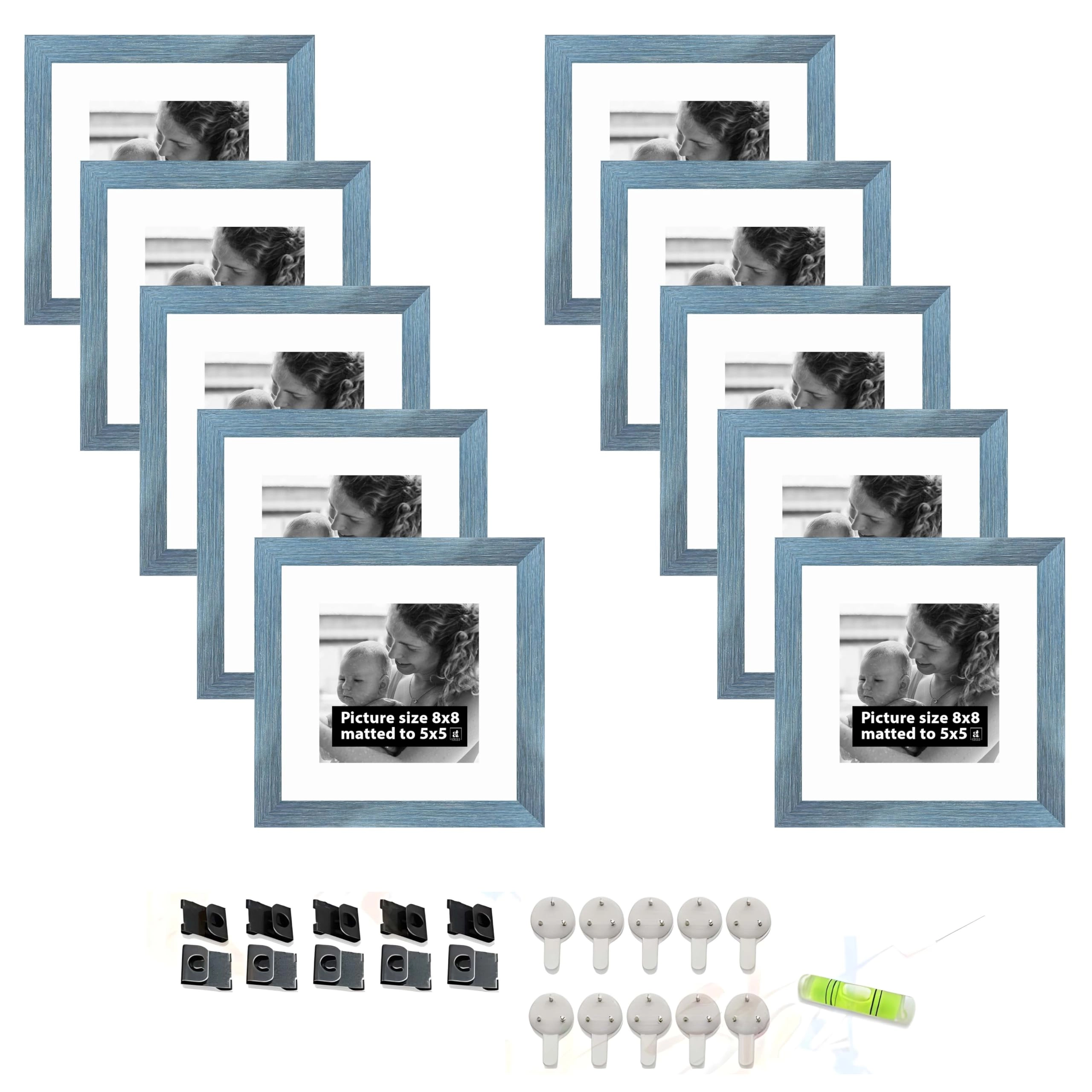 Edge Square Individual Photo frames - 8x8 Inch Set of 10