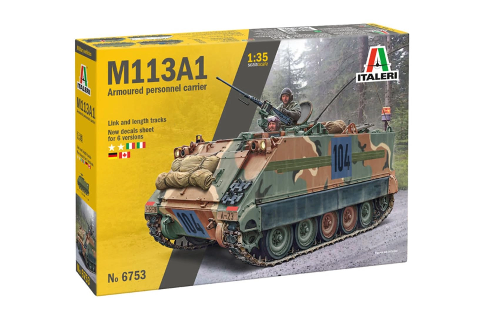 Italeri M-113 Model Kit (6753) - 1:35 Plastic