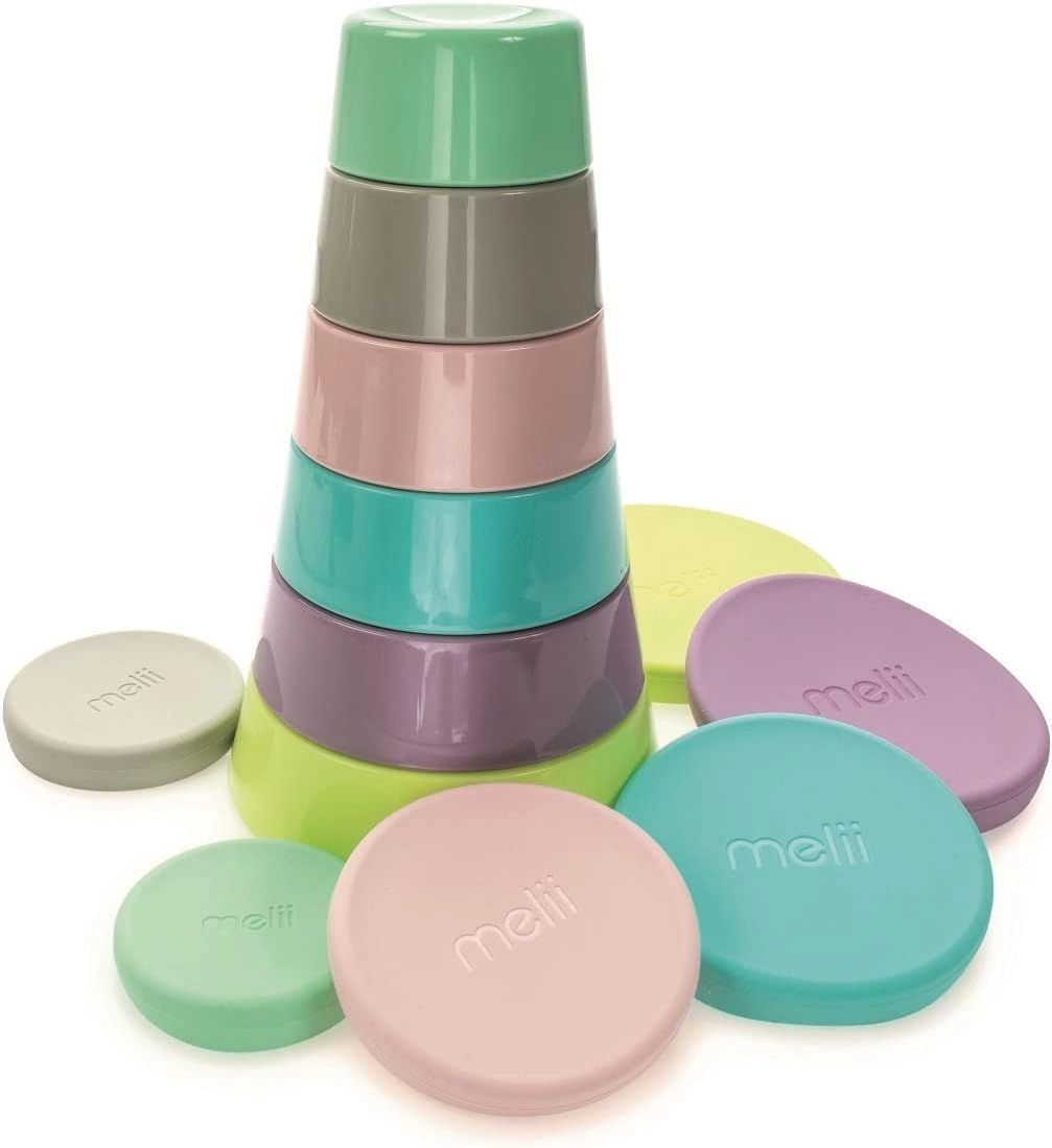 Stacking & Nesting Containers - Silicone Lids 6 Containers