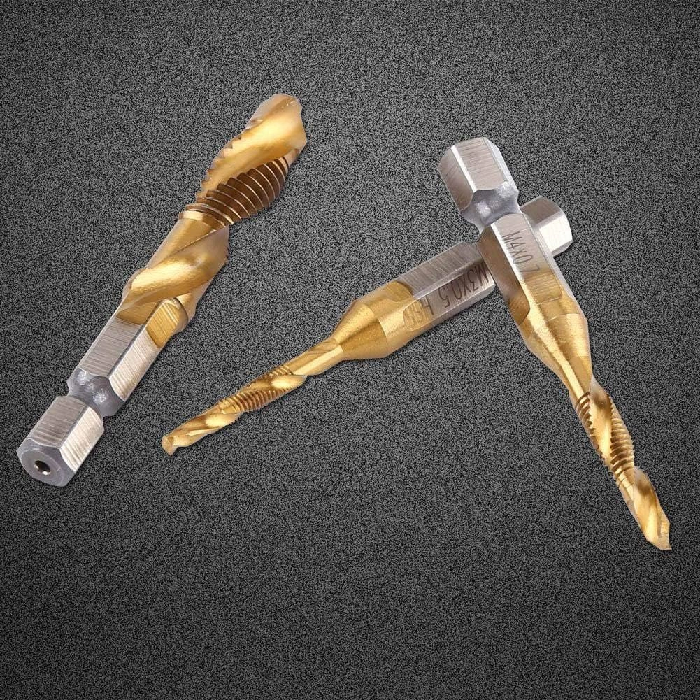 Drill Bit Set - High speed steel(titanium coated ) 6pcs