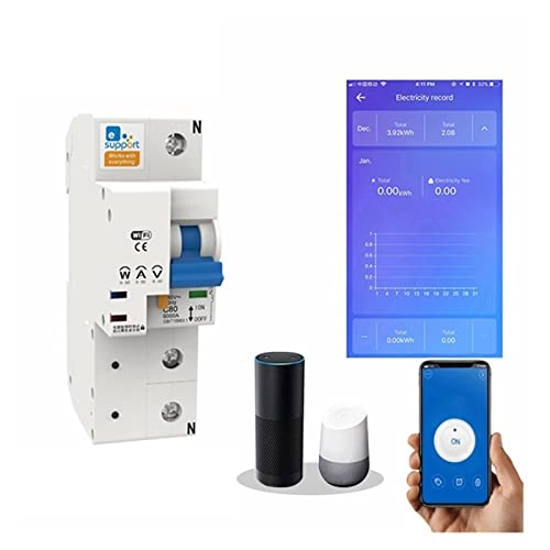 Smart WiFi Circuit Breaker Switch - 1/2P 10-100A 220V