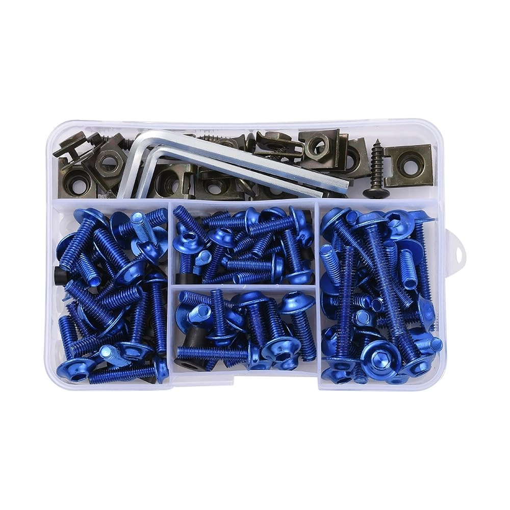jscarlife Motorcycle Fairing Bolts & Nuts Kit - M5 M6