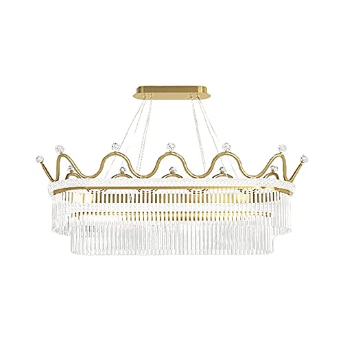 Crystal Chandelier - Golden tricolor light 100*38*30cm