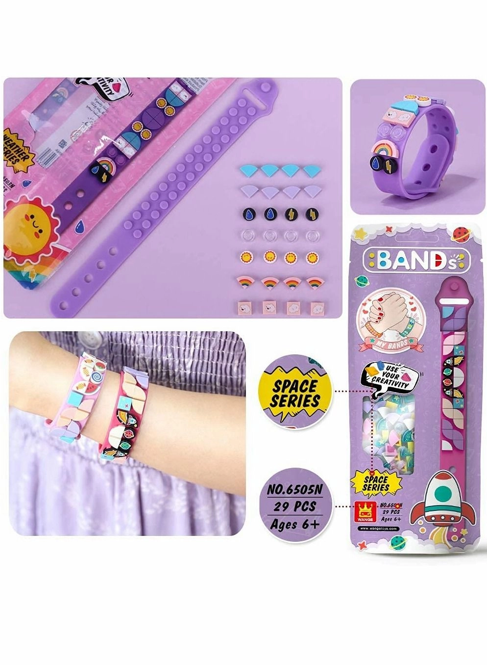 Building Blocks Dots Bracelets - DIY Creative 6PCS