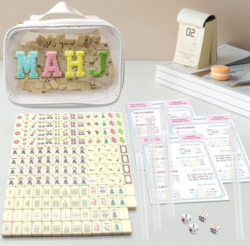 Mini Mahjong Set - 166 Tiles Travel Size