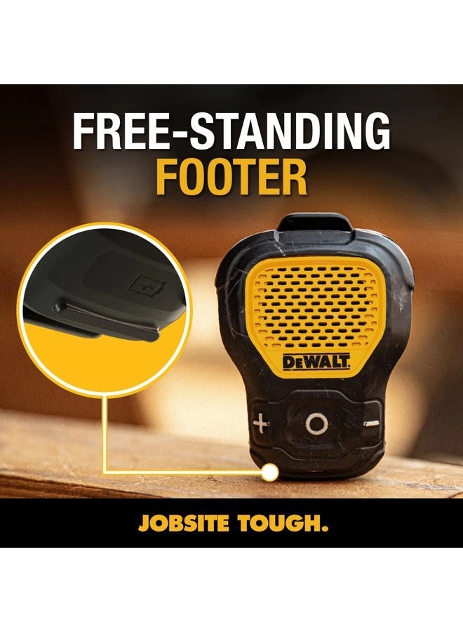Wearable Bluetooth Speaker - Clip-On Wireless Jobsite Pro