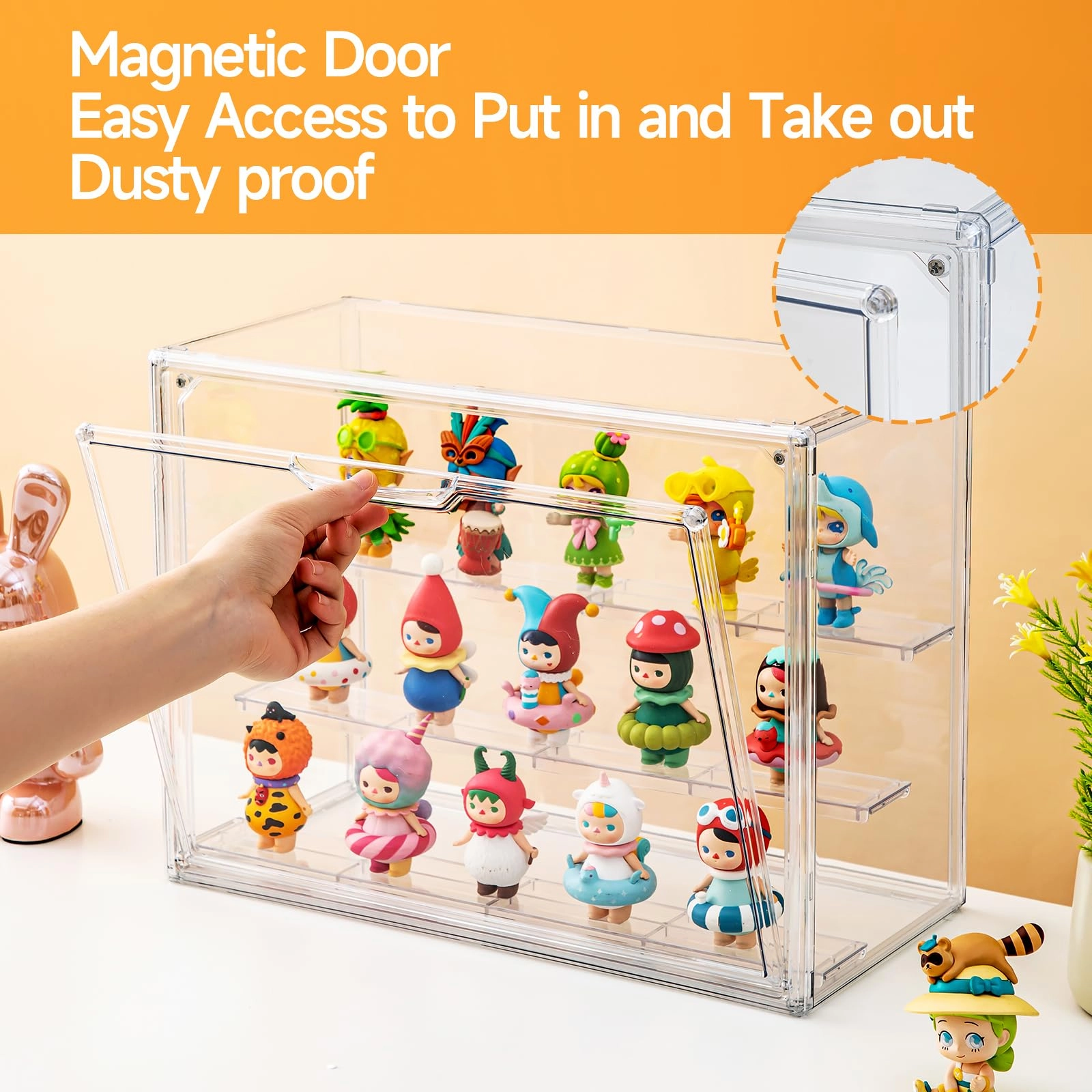 Acrylic Display Case - 2 Clear 3 Tier Large Pack