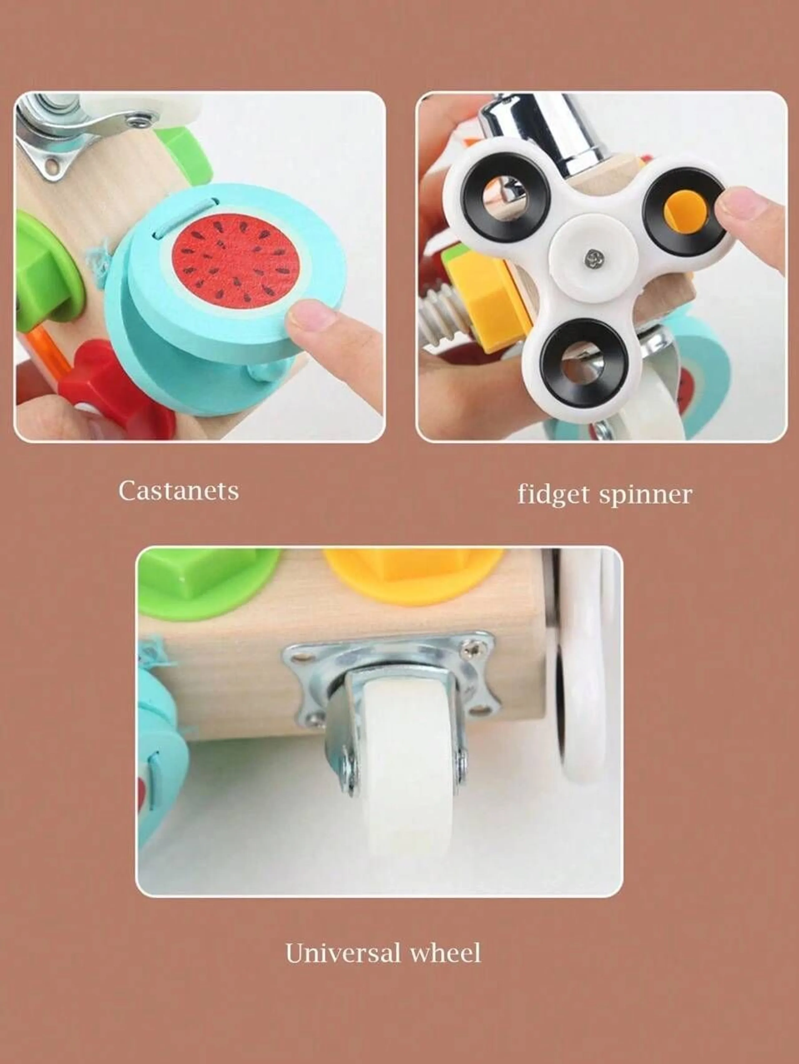 7-In-1 Wooden Sensory Tool Kit - 3+