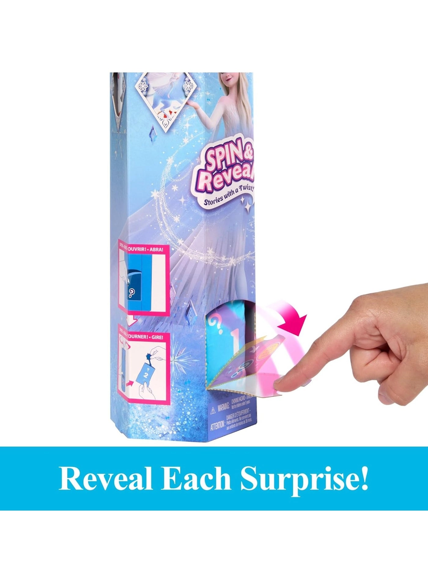 Elsa Fashion Doll - Frozen Spin & Reveal 11 Surprises