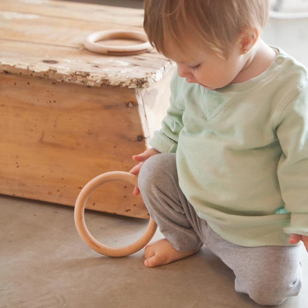 Wooden Big Hoops - Suitable for 6 months and above
