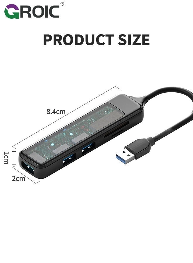 USB Hub - 4-Port 1xUSB3.0 3xUSB2.0
