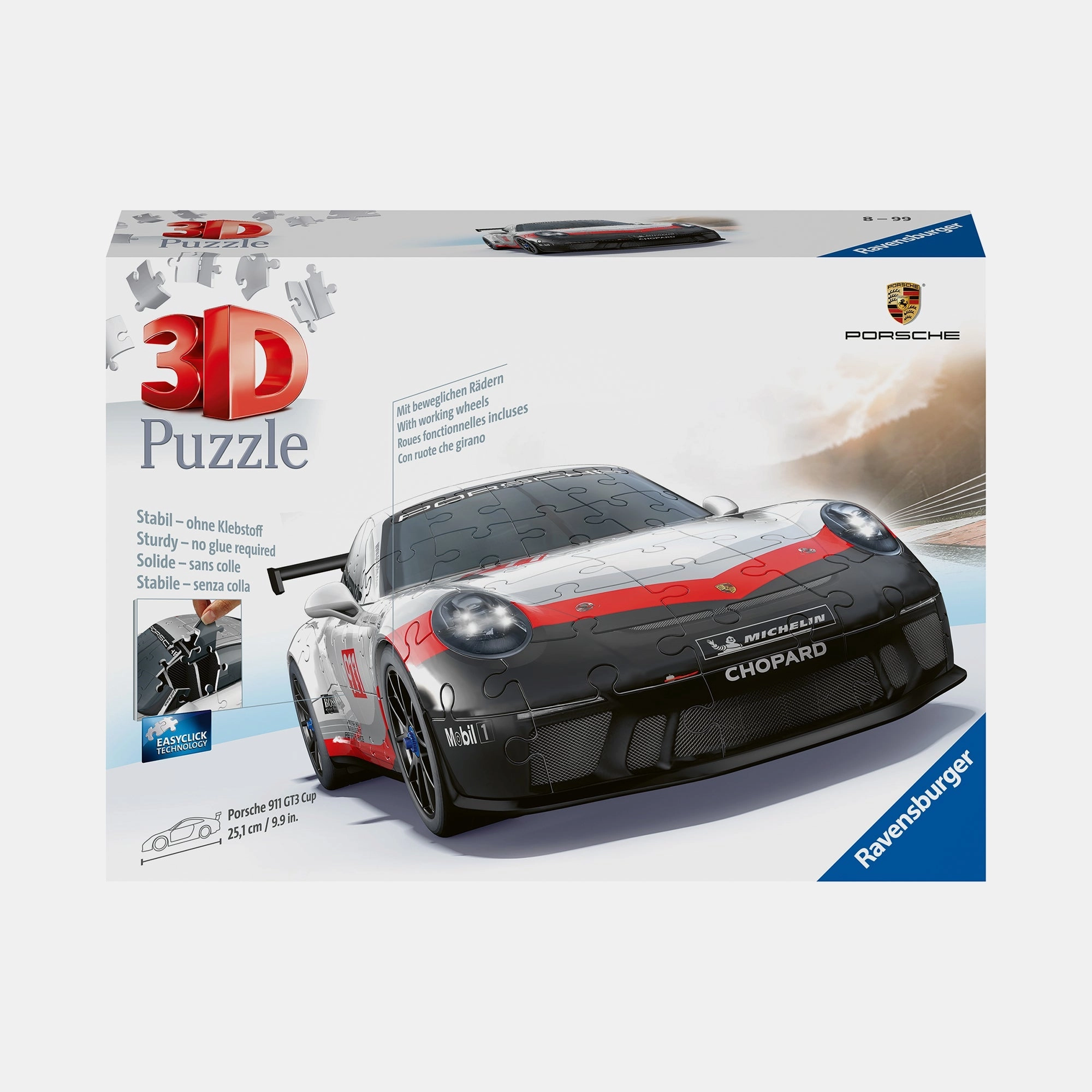 Ravensburger Puzzle Porsche 911 Gt3 Cup 3D Puzzle (B328277) - 108 pcs
