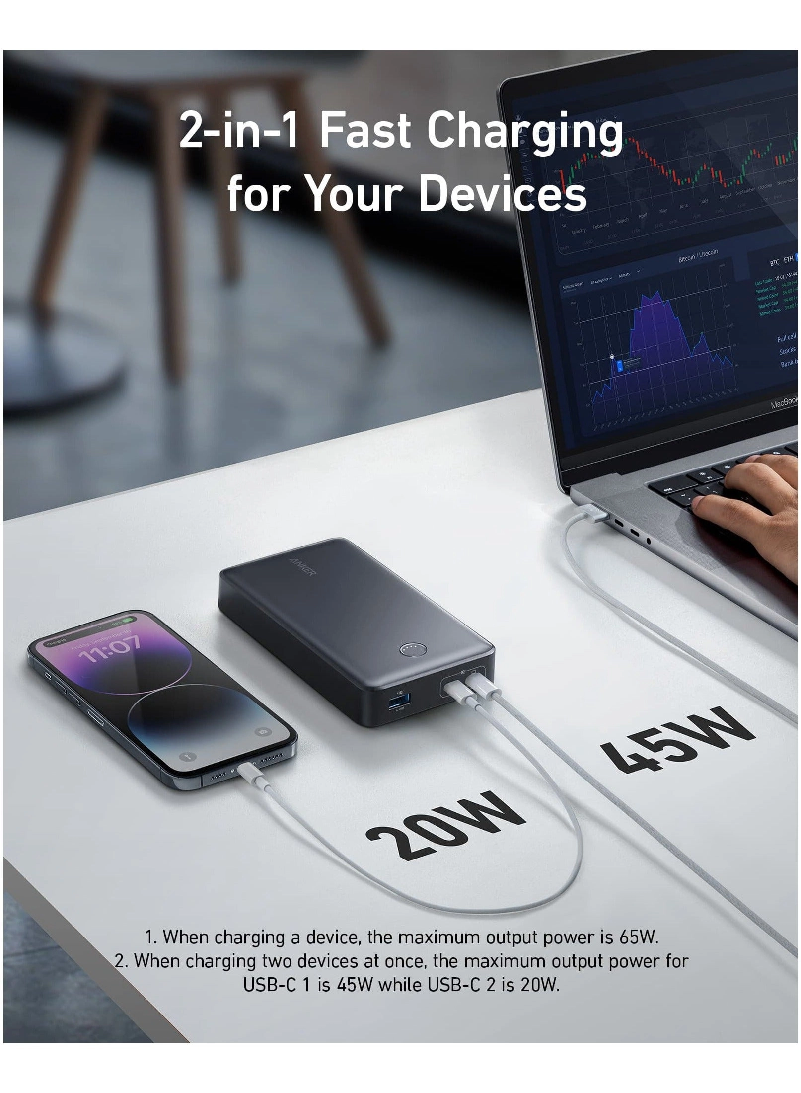 537 Power Bank - 24,000mAh 65W