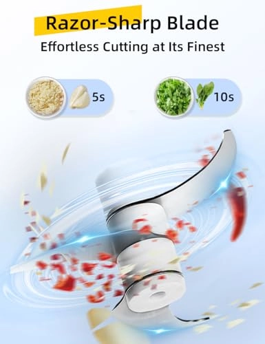 Mini Electric Chopper - 250 Milliliters Rechargeable