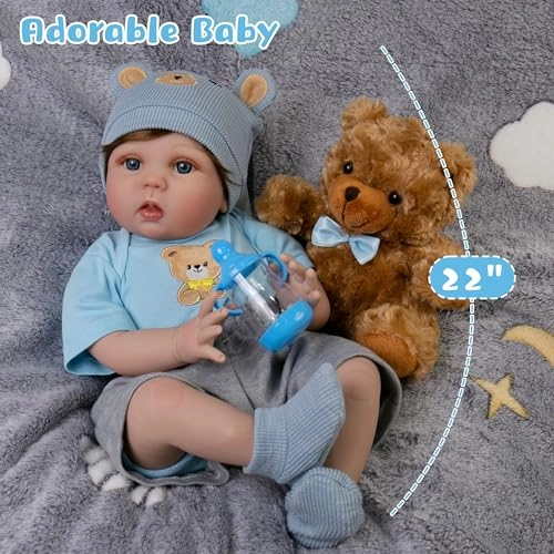 Dan Reborn Baby Doll - 22-Inch Soft Cloth Body Ages 3+