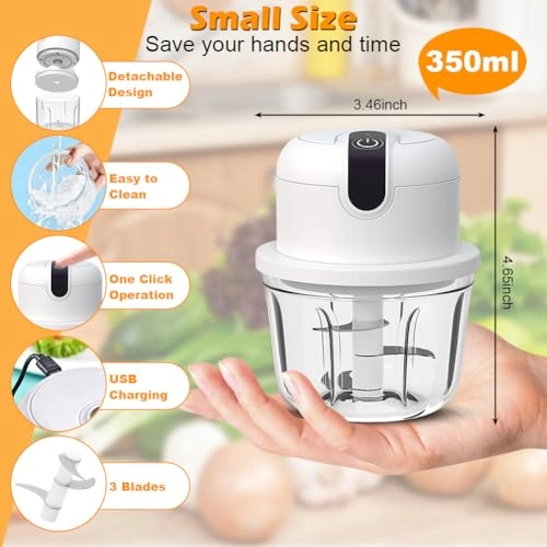 Electric Chopper - 350 ml USB Charging