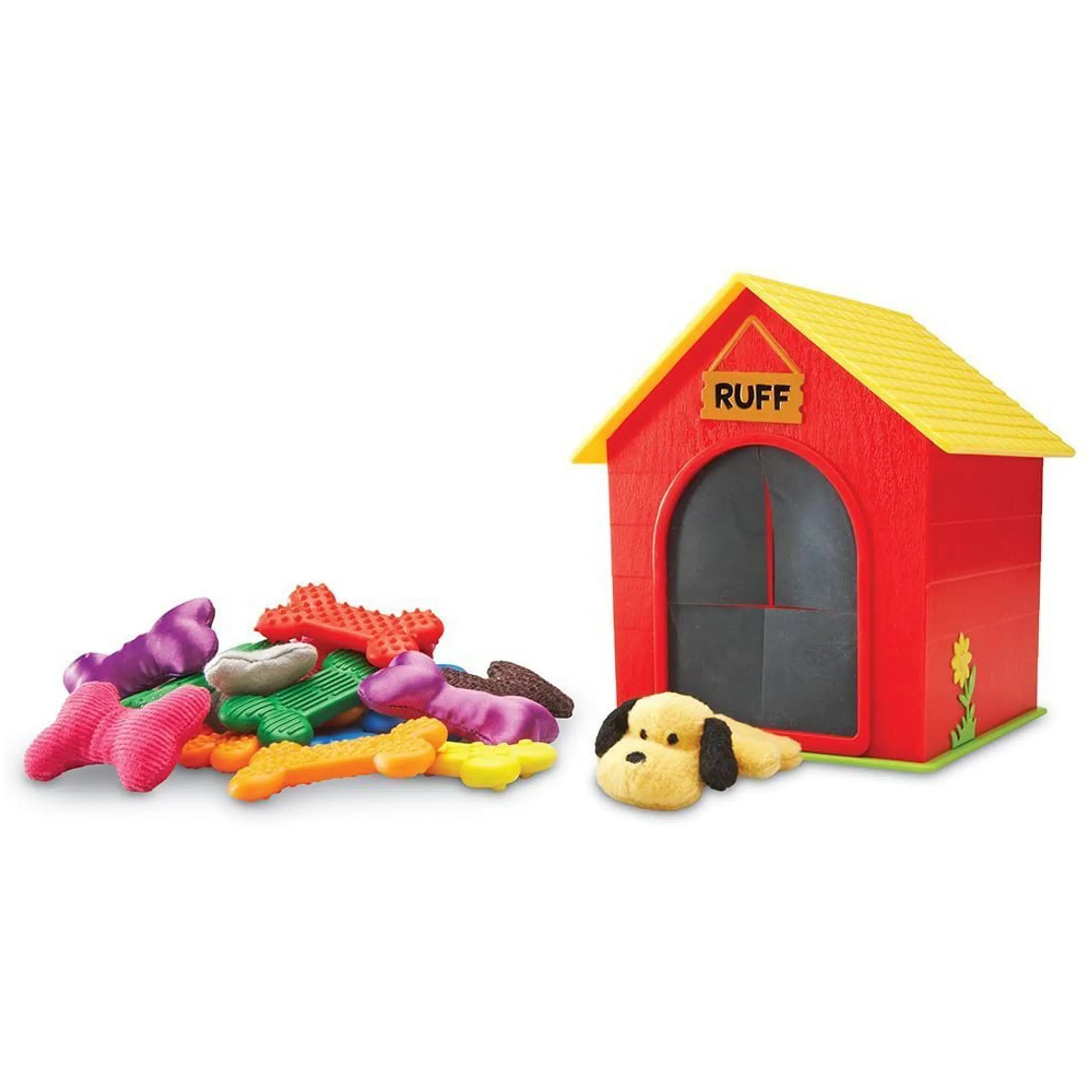 Learning Resources Ruff's House Teaching Tactile Set - Suitable for 2 to 4 Years 20 pieces