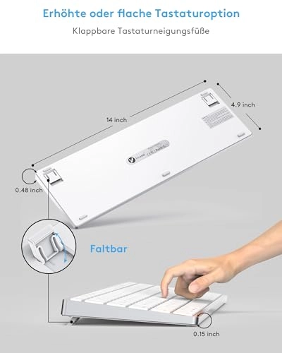Wireless Bluetooth Keyboard for Mac OS - US Wireless