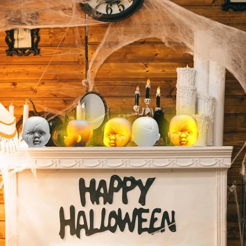 Halloween Baby Doll Head - 12 Pcs Halloween